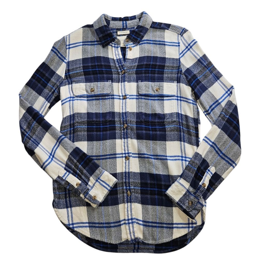 American Eagle AHH-MAZINGLY Soft Flannel Shirt, Size Small, Good Used Condition